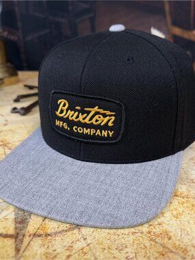 Brixton Jolt Snapback Hat - Black / Heather Grey